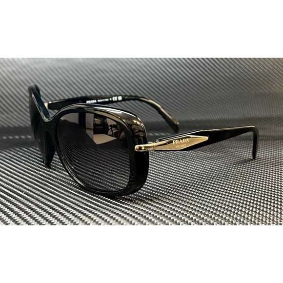 Prada Black Gradient Gold Trim Sunglasses - Picture 1 of 5